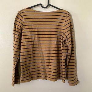 Uniqlo Striped Boat Neck Top